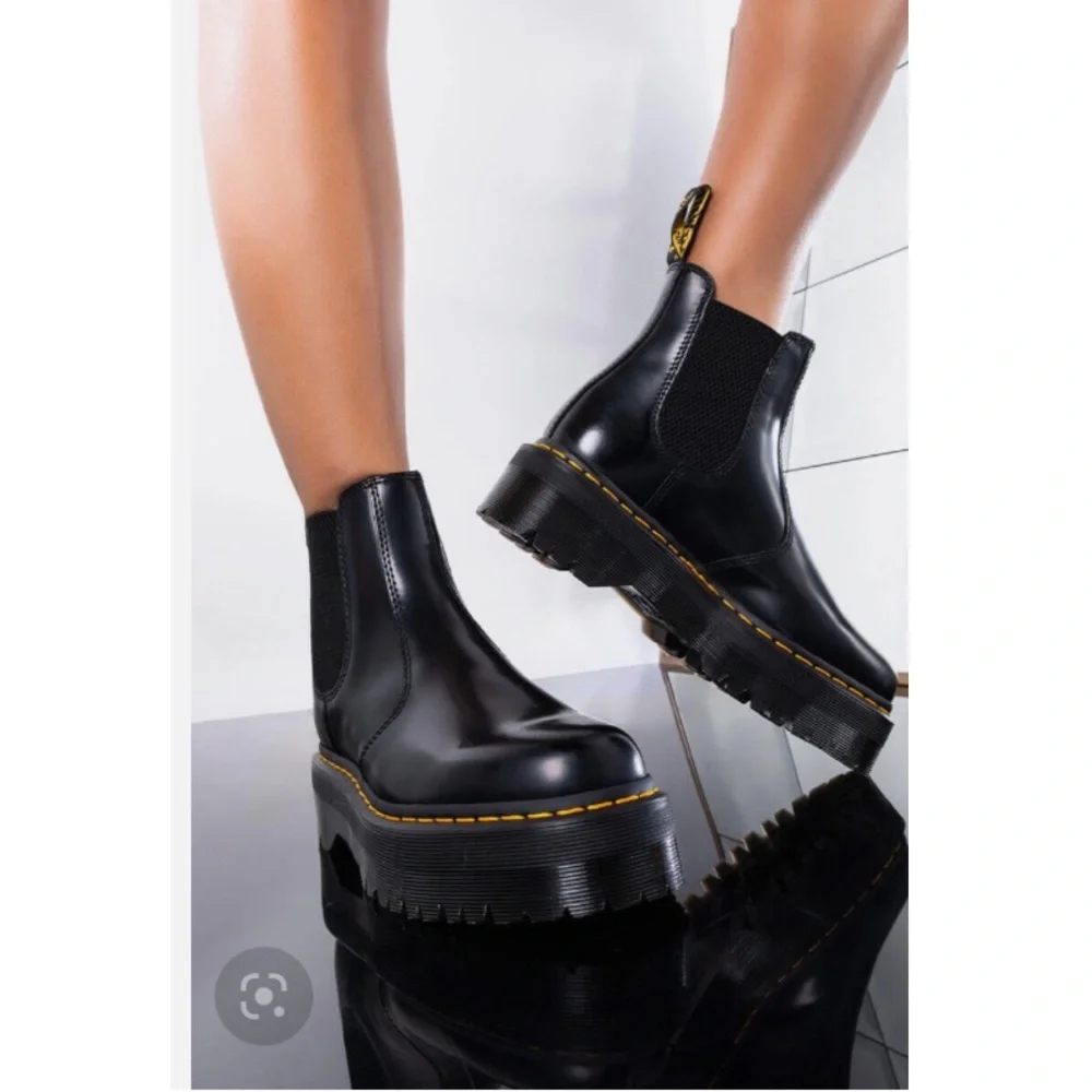 Dr. Martens Rometty II Chelsea black smooth leather Size 6 - Picture 2 of 10